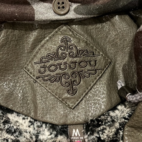 Camo, green leather jacket - Picture 4 of 5